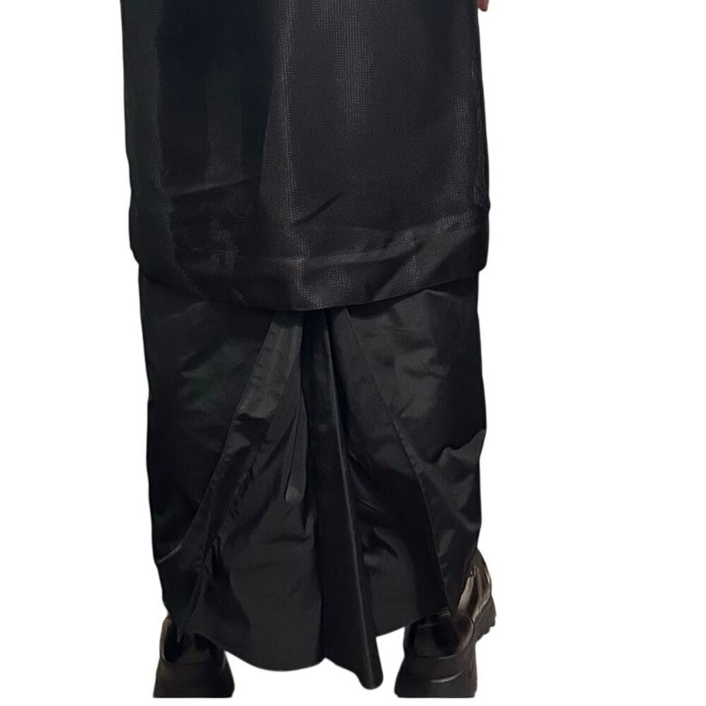 The Row SS14 Archive Runway Look Layered Midi Dress Black Silk Puff Sleeve US 2 - Picture 8 of 16